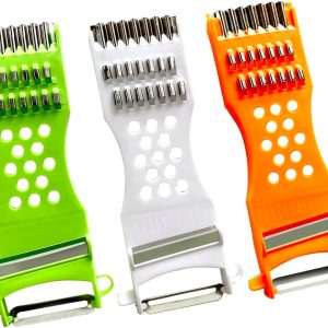 3PCS 5 in 1 handheld Plastic Multifunction Kitchen Peeler Grater Slicer Tool for Vegetable Cucumber Potato Carrots Cheese Chef Gadgets Tools Fruit Shredder Carving Kit